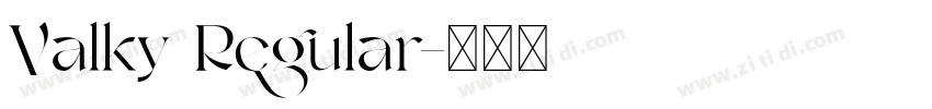 Valky Regular字体转换